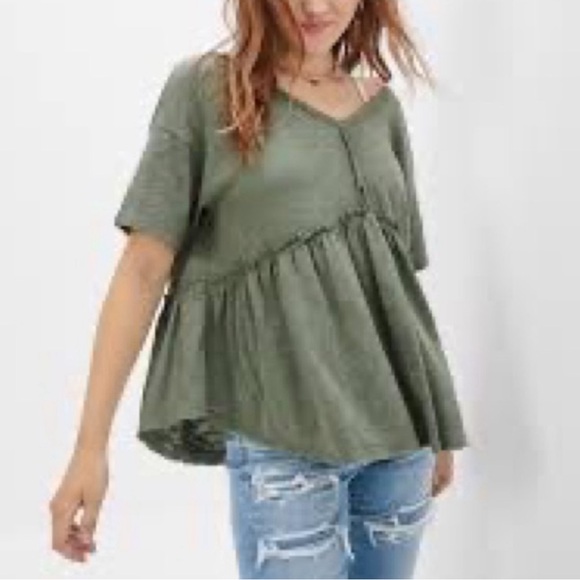American Eagle Oversized V-Neck - Picture 6 of 7